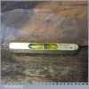 Small Vintage Vest Brass Pocket Spirit Level - Good Condition
