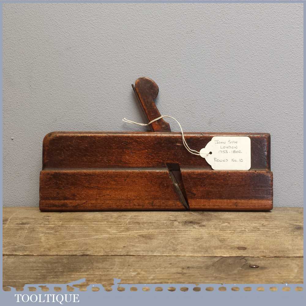 Antique John Sym of London 18th Century No: 10 Round Moulding Plane