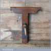 Antique mahogany saw vice with 11” jaws and nice brass tightening handle, in good used condition