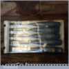 Set 5 No: Stanley No: 5002 Carpenter’s Bevel Edge Chisels 1/4” To 1”