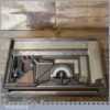 Vintage Box Engineer’s Tools Combination Square Protractor Centre Finder Ruler