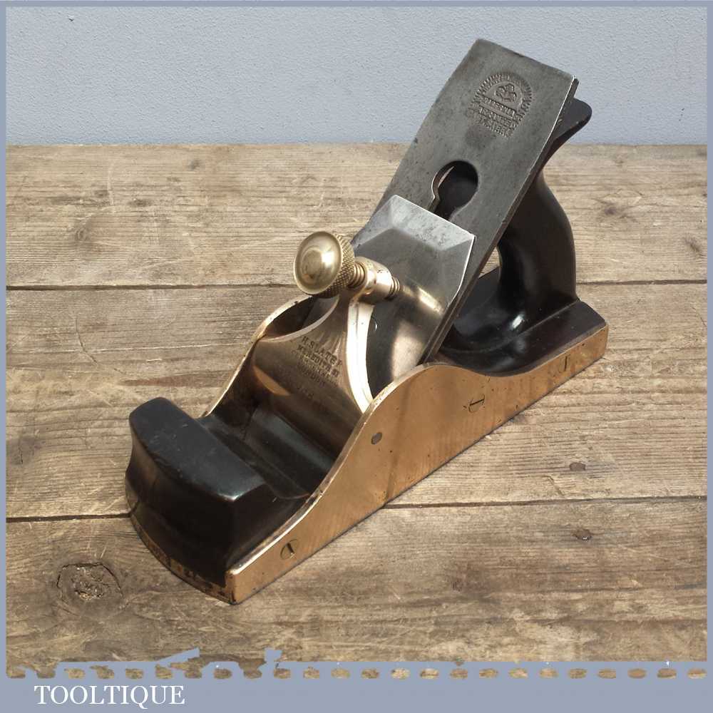 Rare Antique H. Slater Gunmetal Smoothing Plane