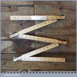 Vintage No 1612 Rabone 5-fold 6 ft Imperial Rule - Good Condition