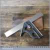 Vintage Starrett USA 6” Cast Steel Adjustable Combination Square - Good Condition