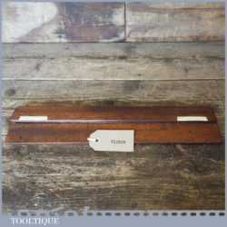 Vintage Pair Woodworker’s Mahogany Winding Sticks Ivorine Inlay