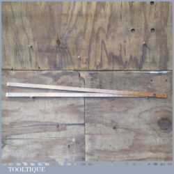 Vintage J Rabone 5 ft Beechwood Brass Folding Ruler - Good Condition