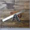 Vintage German Cast Steel Adjustable Combination Square - Fully Refurbished