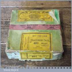 Vintage Boxed 66 ft John Rabone No: 401 Leather Bound Tape Measure