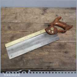 Vintage W Tyzack & Turner No: 13b Brass back Tenon Saw