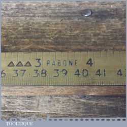 Vintage Rabone No: 1322 Brass Metric & Imperial Counter Yardstick Ruler