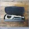 Vintage No: 961 Moore & Wright 0”- 1” Micrometer Original Case