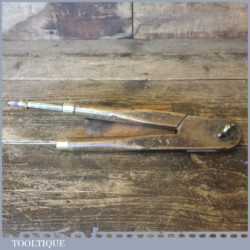 Vintage 11 ½” Beechwood Compass With Pencil - Good Condition