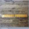 Unusual Vintage Carpenter’s Boxwood And Brass 24” Folding Ruler