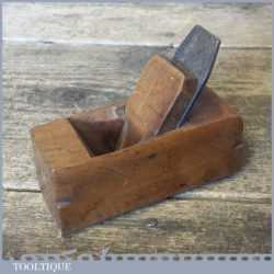 Antique Shipwright’s Beechwood Spar Or Mast Plane - Good Condition