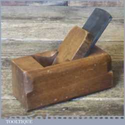 Antique Shipwright’s Miniature Beechwood Spar Mast Plane - Good Condition