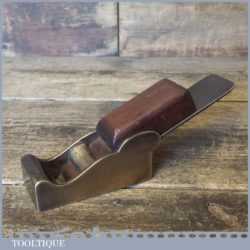 Antique Gunmetal Chariot Plane Mahogany Wedge - Good Condition