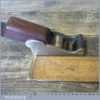 Antique Gunmetal Chariot Plane Mahogany Wedge - Good Condition