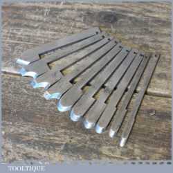 Vintage Set 10 No: Cutters For Record No: 405 Combination Plane