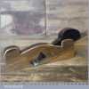 Antique Steel Soled Gunmetal Infill Shoulder Plane - Refurbished Lapped Flat