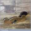 Antique Steel Soled Gunmetal Infill Shoulder Plane - Refurbished Lapped Flat