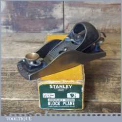 Vintage Boxed Stanley England No: 9 ½ Adjustable Throat Block Plane - Refurbished