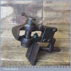 Antique Jewellers Portable Cast Iron Bench Vice 1 ¾” Jaws - Fully Refurbished