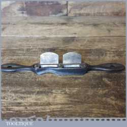 Vintage J Siegley USA Double Cast Steel Spokeshave Flat And Round Faces