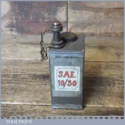 Vintage WWI SAE 10/30 Army Military Gunners Oil Can Broad Arrow 1915