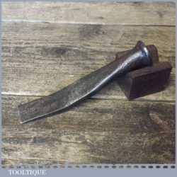Antique Shipwrights Cranked Caulking Iron Sharp End - Good Condition