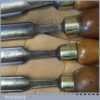Vintage Set 8 No: Gouge Chisels Assorted Makers London Pattern Handles
