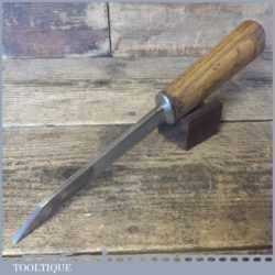 Vintage S Tyzack 1/4” Cast Steel Mortice Chisel - Sharpened Honed