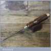 Vintage 1/8” Cast Steel Fine Bevel Edge Chisel Rosewood Handle - Sharpened Honed