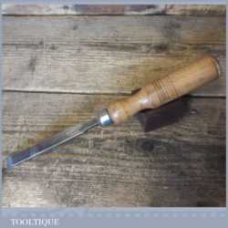 Vintage Sheffield Carpenter’s 1/2” Firmer Chisel Beechwood Handle - Sharpened Honed