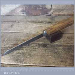 Vintage I Sorby Carpenter’s 3/16” Cast Steel Mortice Chisel Oak Handle- Sharpened Honed