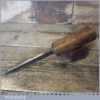 Vintage Carpenter’s 1/4” Cast Steel Mortice Chisel Ash Handle - Sharpened Honed