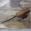 Vintage Carpenter’s 1/4” Cast Steel Mortice Chisel Ash Handle - Sharpened Honed