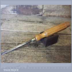Vintage I Sorby Carpenter’s 1/4” Firmer Chisel Boxwood Handle - Sharpened Honed