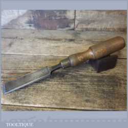 Vintage W Marples & Sons Carpenter’s 1” Firmer Chisel Ash Handle - Sharpened Honed