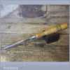 F Woodcock Carpenter’s 1/8” Skewed Carving Chisel Beechwood Handle - Sharpened Honed