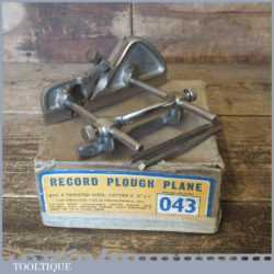 Vintage Boxed Record No: 043 Plough Plane - Fully Refurbished Ready To Use