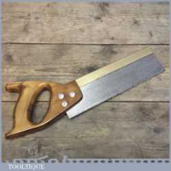 Vintage Spear And Jackson 10” Brass Back Dovetail Saw