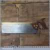 Vintage Drabble & Sanderson 14” Brass Back Tenon Saw - Sharpened Refurbished