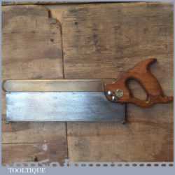 Vintage 12” G.H.E. Charlesworth Sheffield Brass Back Tenon Saw 1933-1960