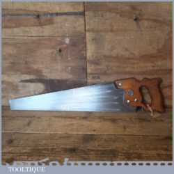 Vintage 18” Henry Disston Philadelphia USA D7 Cross Cut Panel Saw - Sharpened