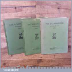 3 No: Volumes Hardback The Woodworker Published By Evens Brothers