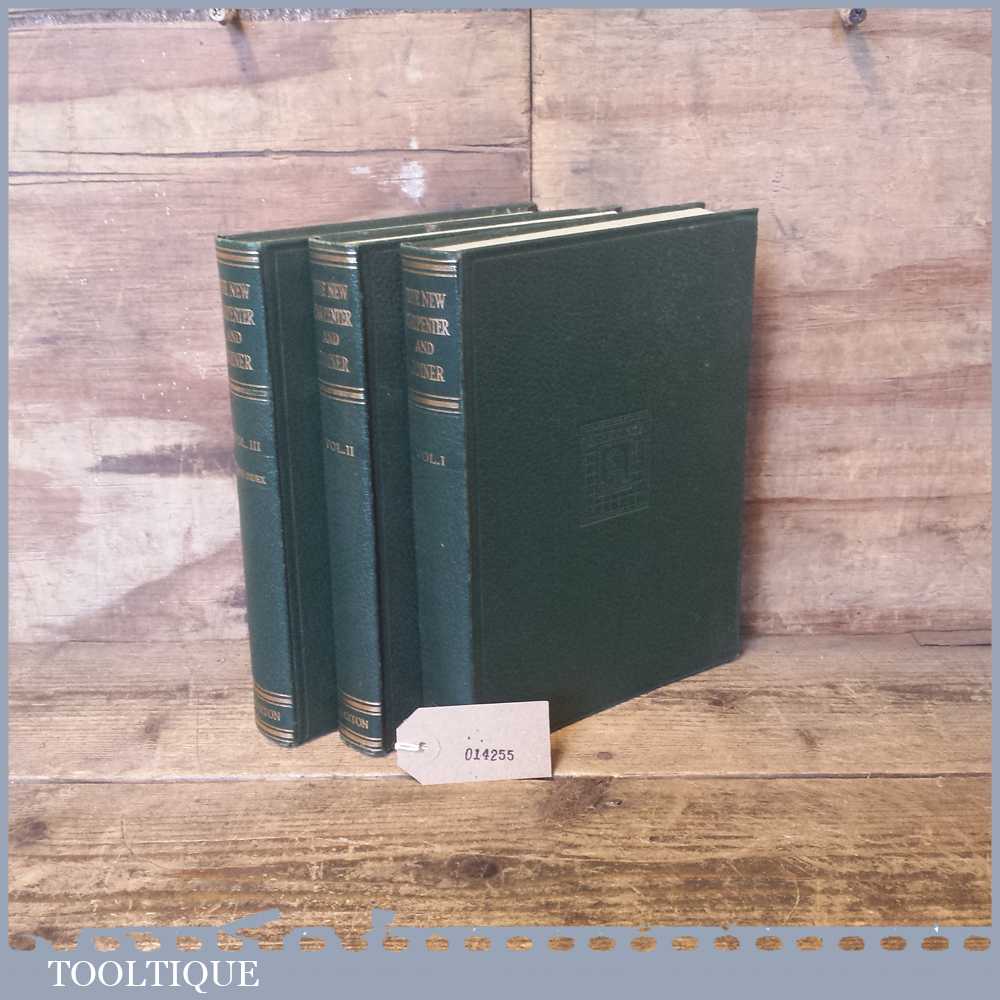 3 No: Volumes Of The New Carpenter And Joiner Hardback Books By Caxton
