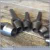 Vintage Collection 9 No: Shoemaker’s Leatherworking Wad Punches 3 /16” – 7/8”