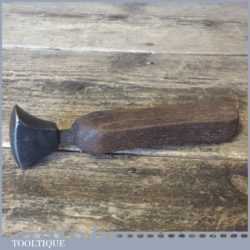 Vintage Shoemaker’s Leatherworking Glazing Iron Beechwood Handle