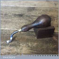 Vintage J Dixon Shoemaker’s Leatherworking Welt Knife Mahogany Handle