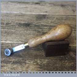 Vintage J Dixon Shoemaker’s Leatherworking Fudge Wheel Ash Handle